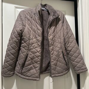 Free Country Women's Quilted Puffer Jacket - Taupe